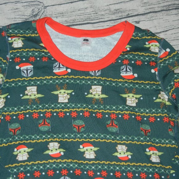 Hanna Andersson Star Wars Grogu Pajama Set Mens Shirt XL Pants L - Picture 3 of 3